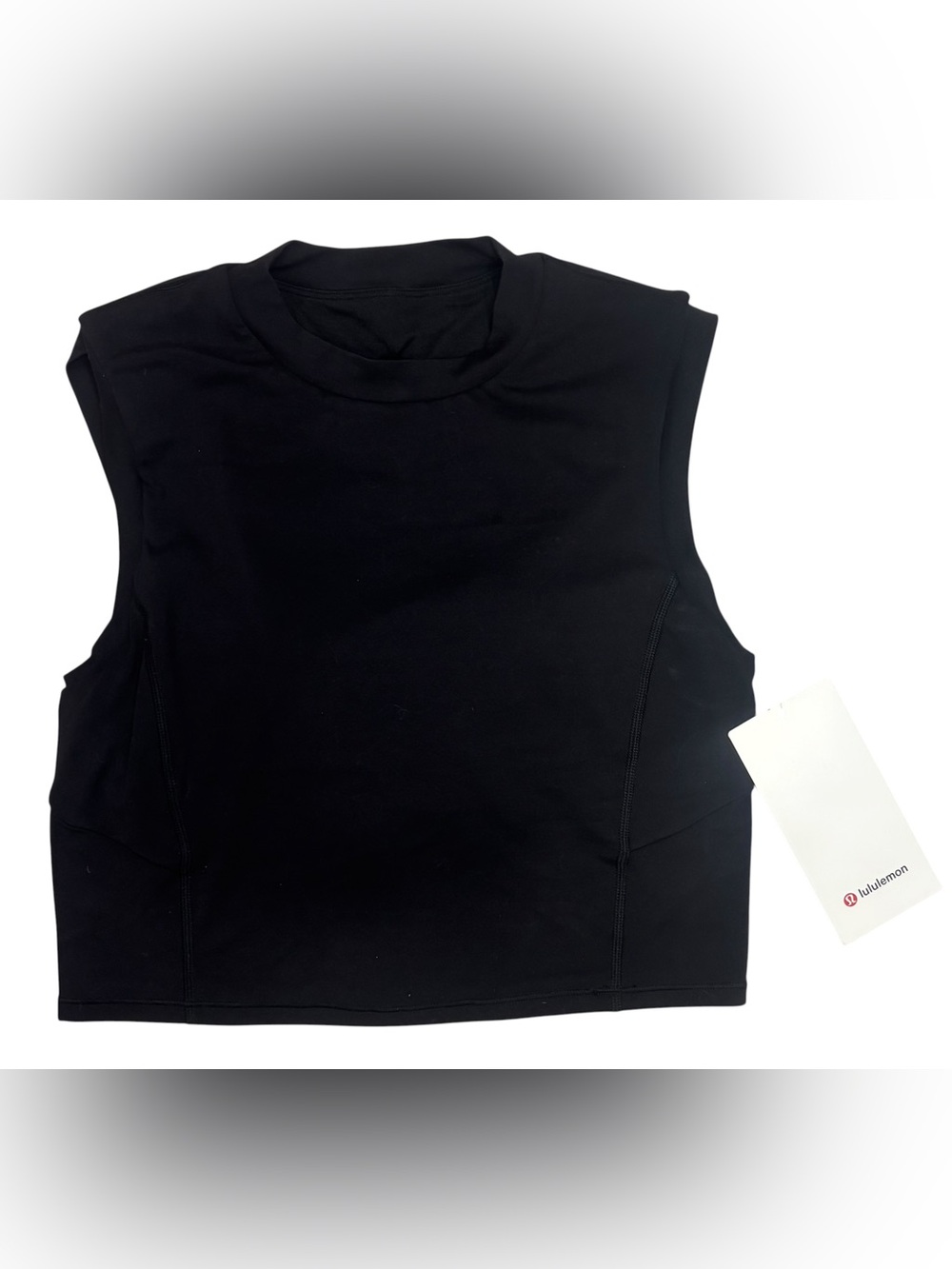 NWT lululemon Sweat Intention Tank Black Nulu Size 8 Yoga